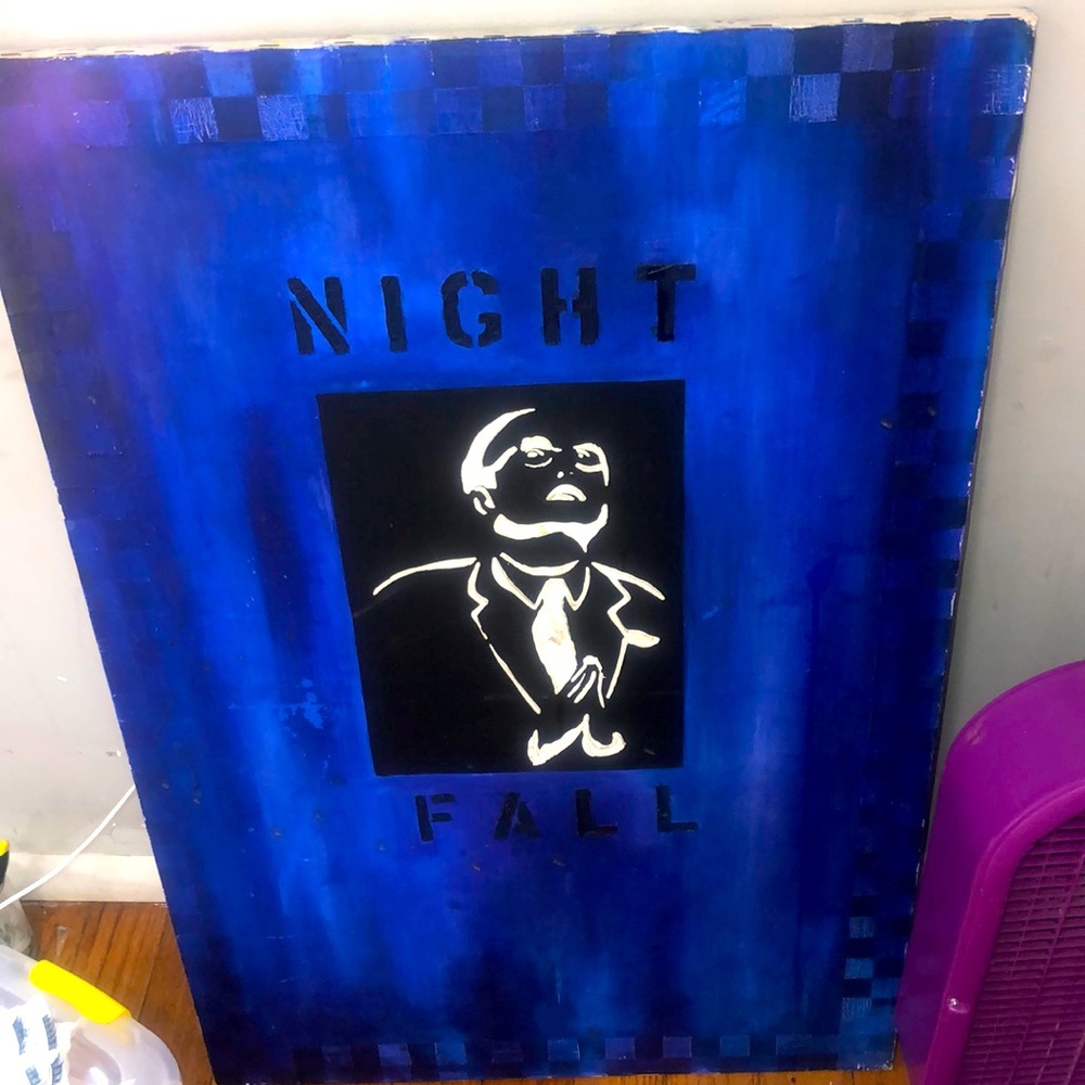 Night fall painting made by me
